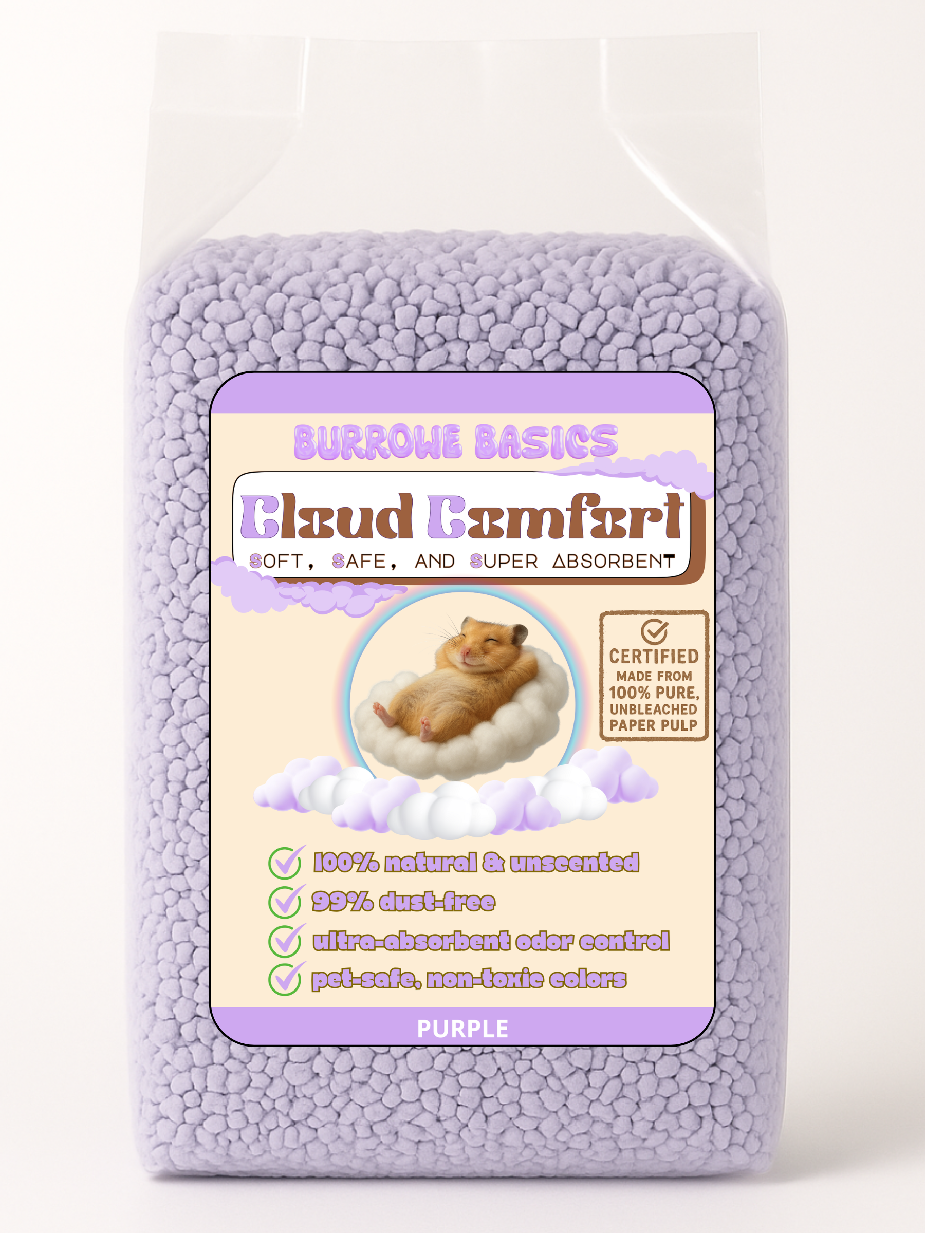 CloudComfort™ Natural Paper Bedding