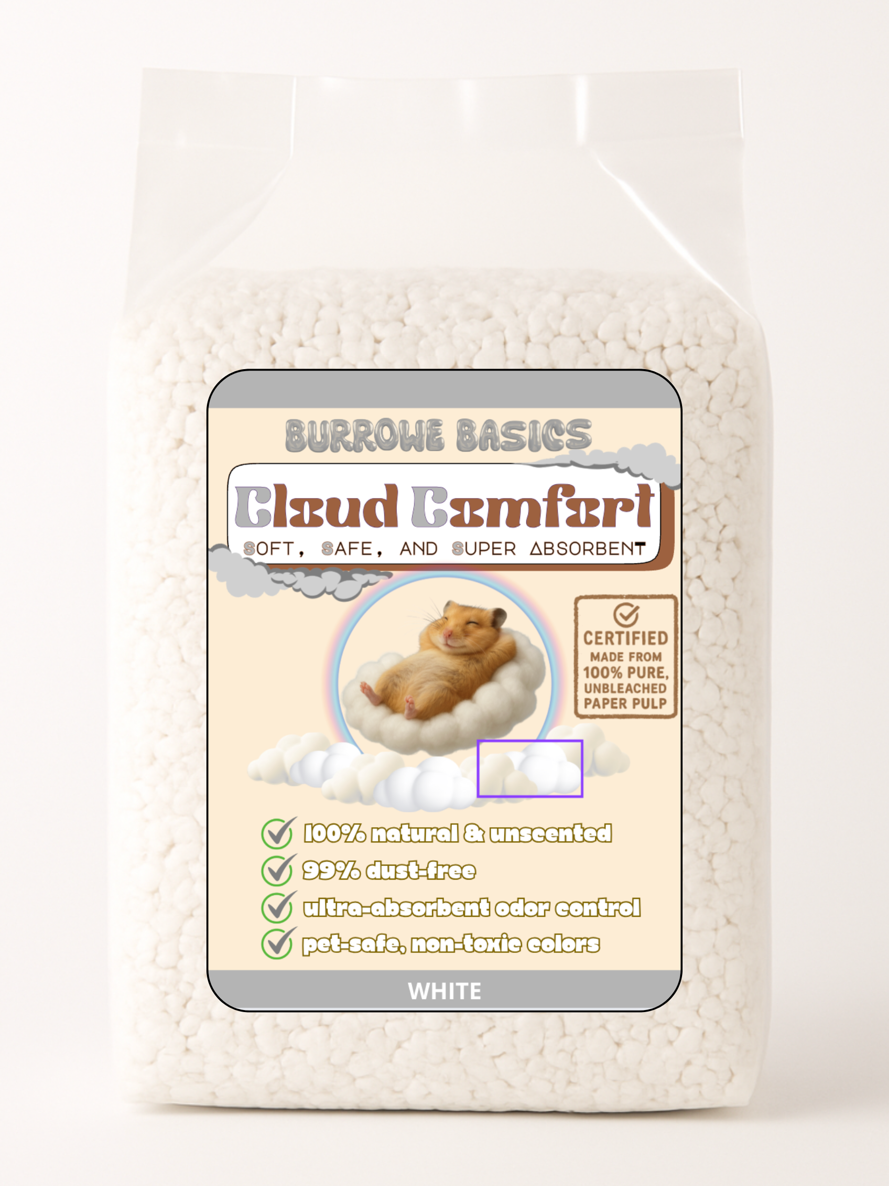 CloudComfort™ Natural Paper Bedding