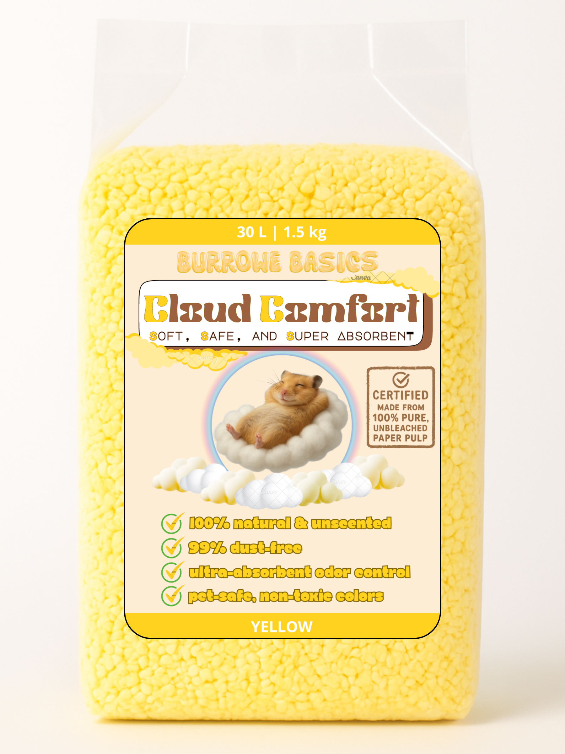 CloudComfort™ Natural Paper Bedding