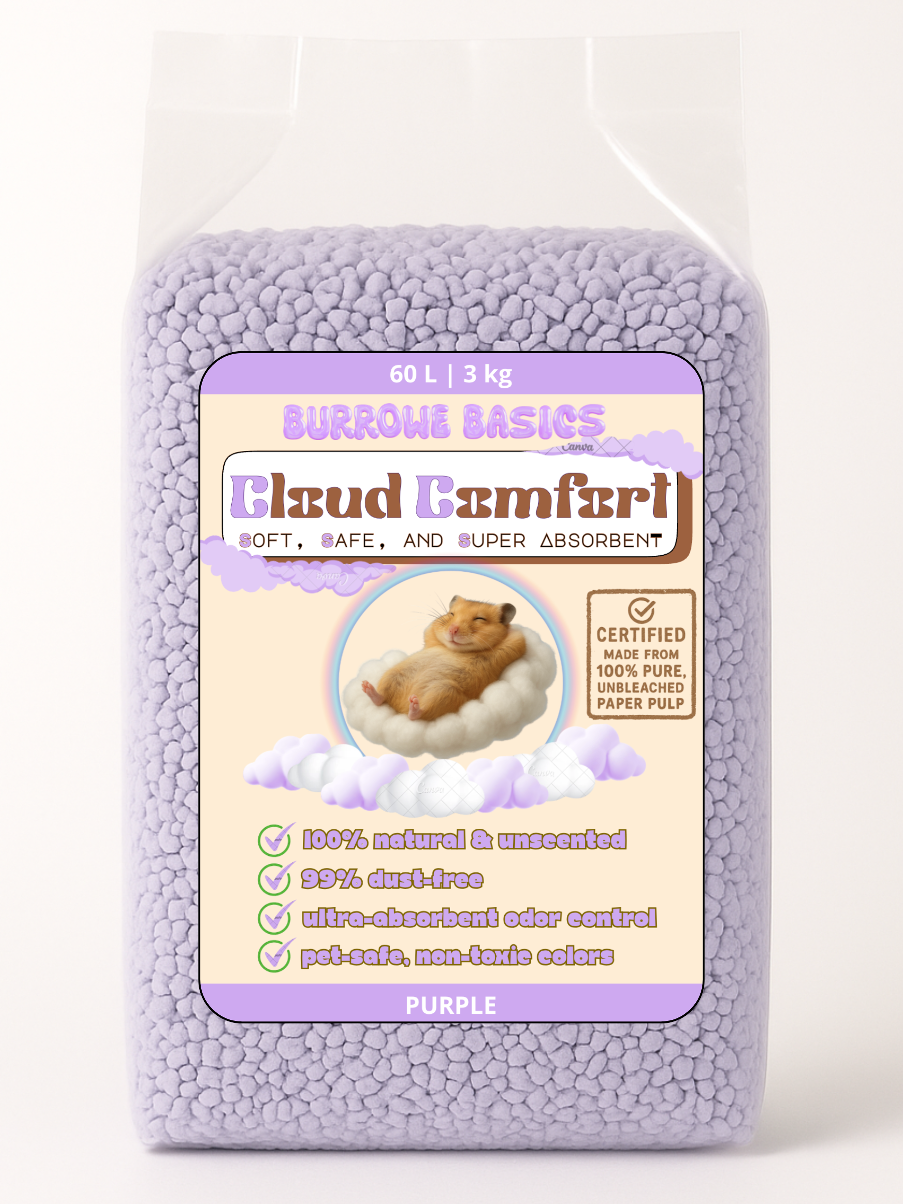 CloudComfort™ Natural Paper Bedding