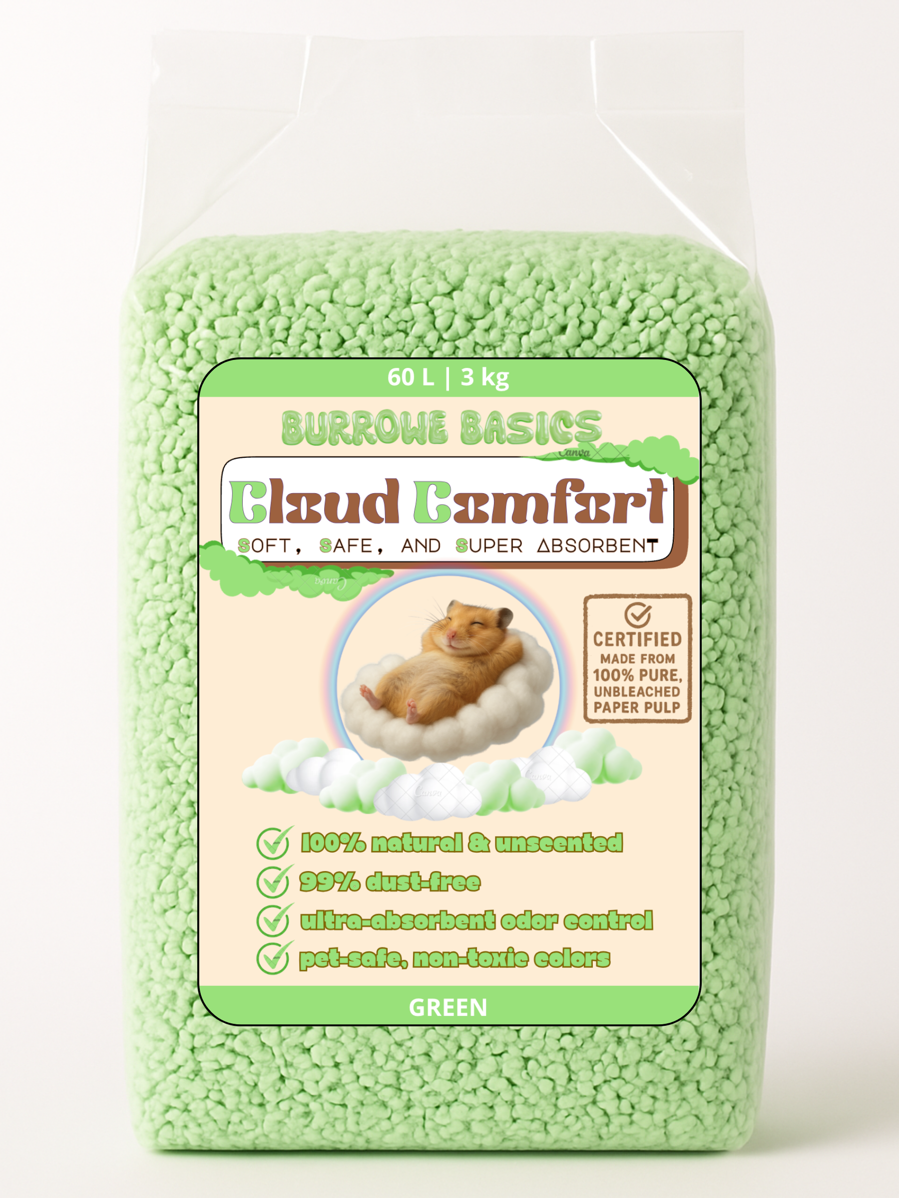 CloudComfort™ Natural Paper Bedding